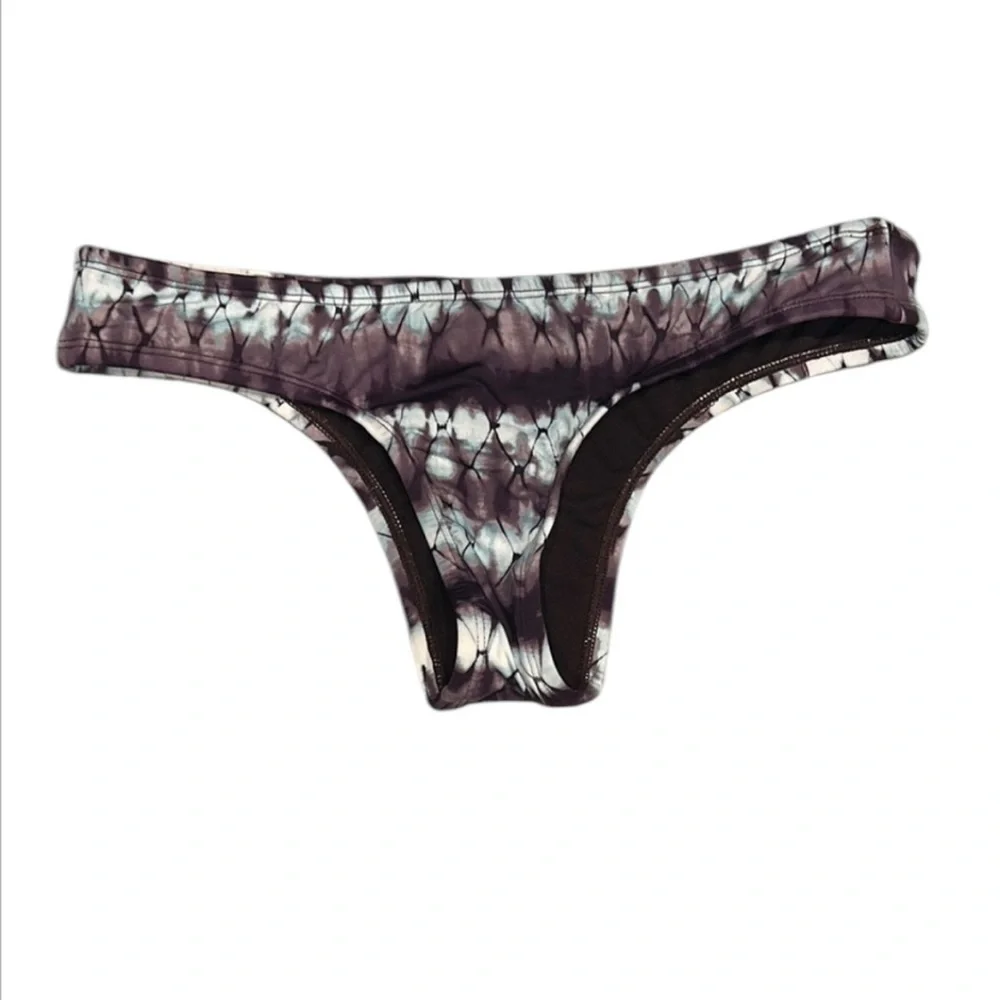 Hobie brown tie dye swim bikini bottom size medium